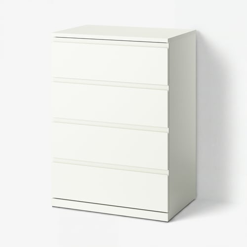 STORKLINTA Комод, 4 шухляди - білий 70x50x98 см