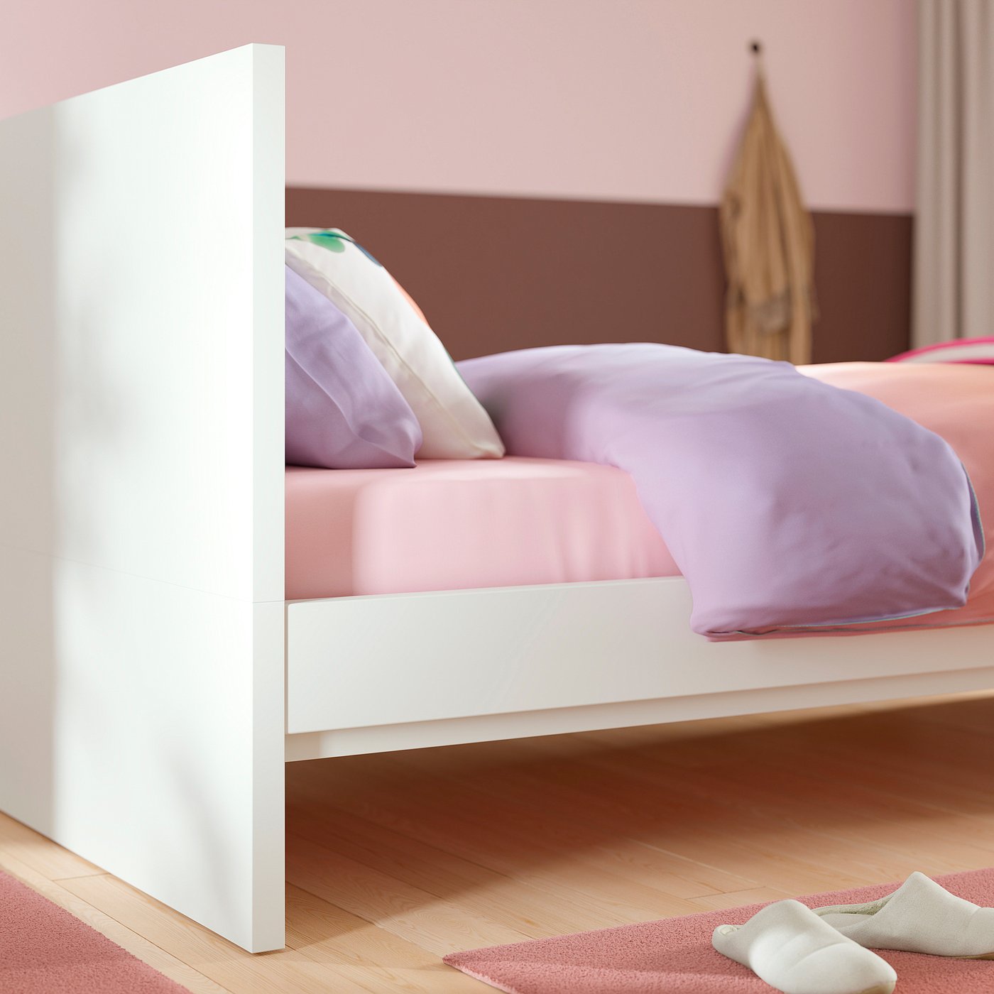 Каркас ліжка IKEA STORKLINTA, білий, 90 × 200 см — фото 3