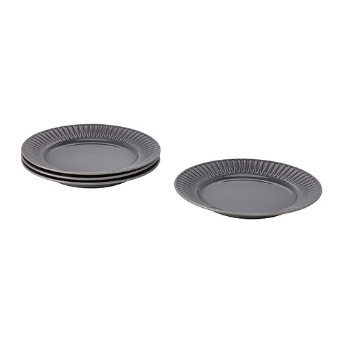 STRIMMIG - talerz, 27 cm, kamionka szary