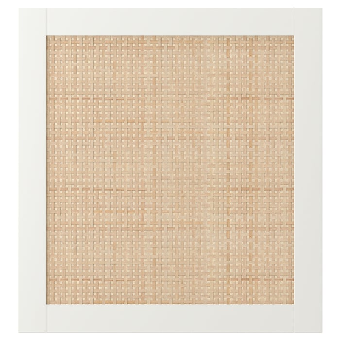 STUDSVIKEN Двері, білий/плетена тополя, 60x64 см