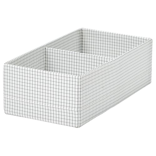 STUK Коробка з відділеннями - білий/чорний 17x32x10 см
