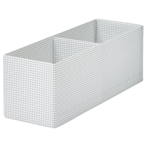 STUK Коробка з відділеннями - білий/чорний 17x51x18 см