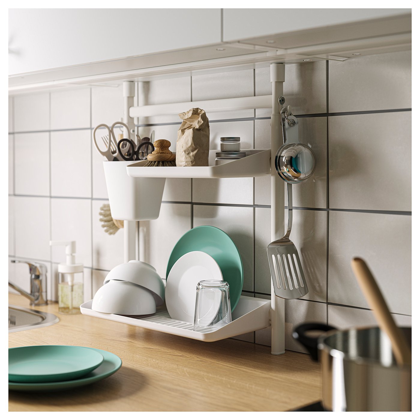 Контейнер IKEA SUNNERSTA, білий, 12 × 11 см — фото 3