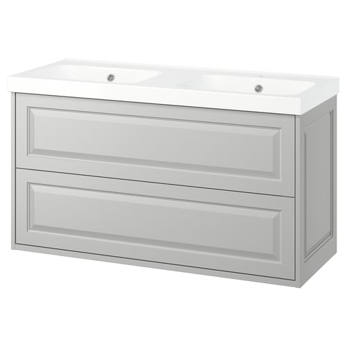 TÄNNFORSEN / ORRSJÖN Умивальник і тумба з шухлядами - світло-сірий 122x49x69 см