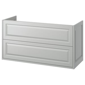 TÄNNFORSEN Шафка під умивальник із шухлядами - світло-сірий 120x48x63 см