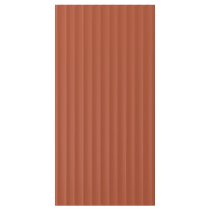 TERRSJÖ Двері, червоно-коричневий хвиляста фактура, 40x80 см, фото 2