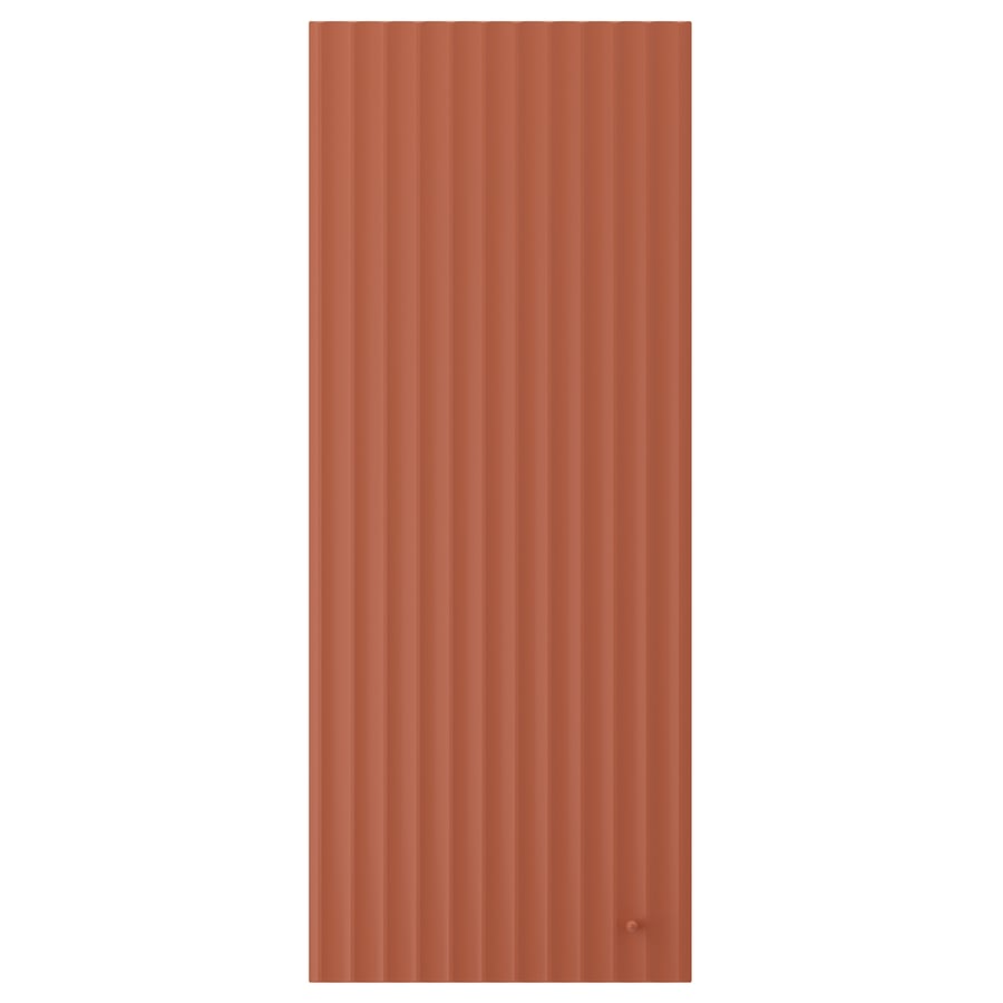 TERRSJÖ durvis, sarkanbrūna viļņu raksts, 40x100 cm