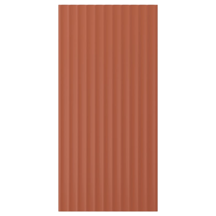 TERRSJÖ Накладна панель, червоно-коричневий хвиляста фактура, 39x81 см
