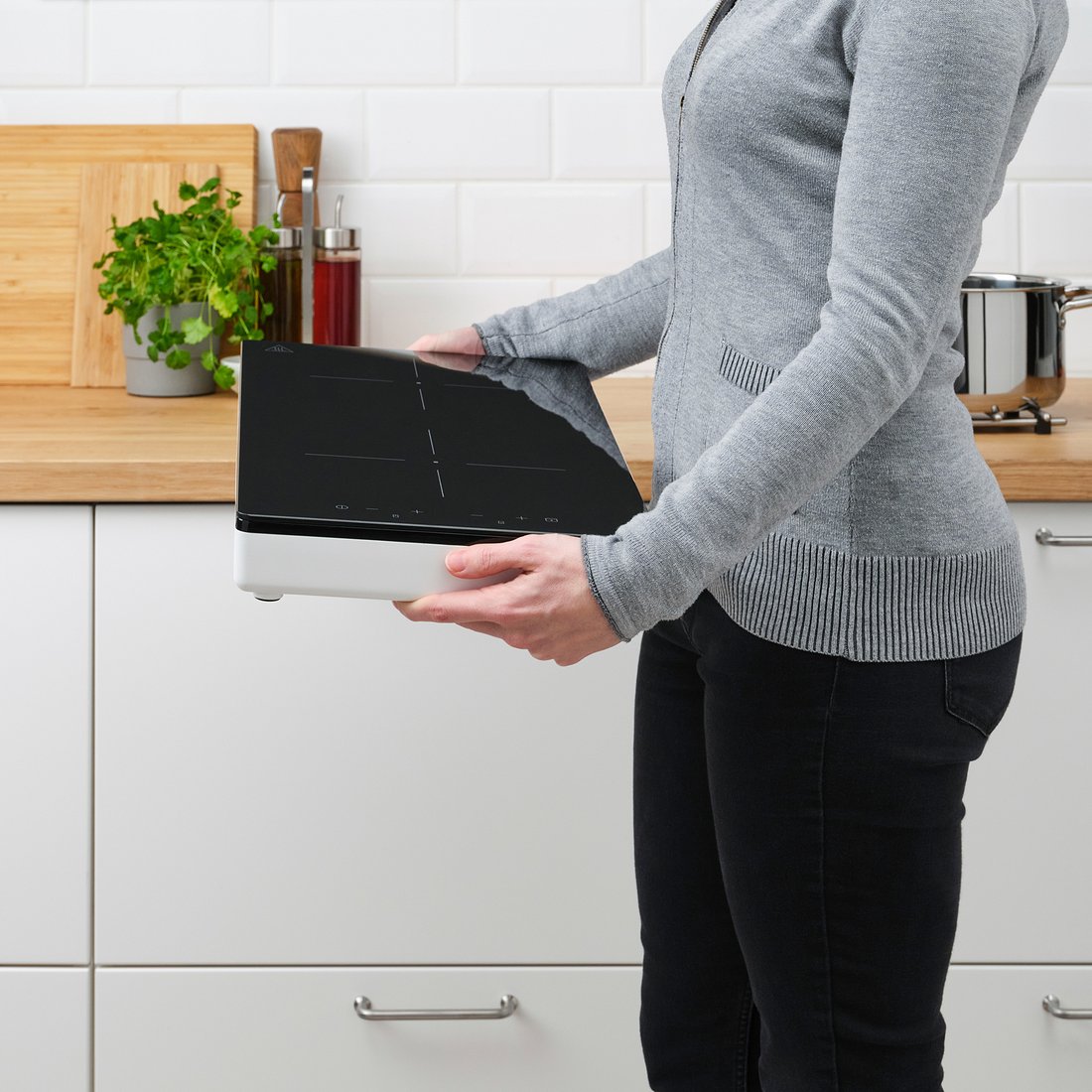 TILLREDA Przenośna płyta indukcyjna, 2 strefy biały - IKEA