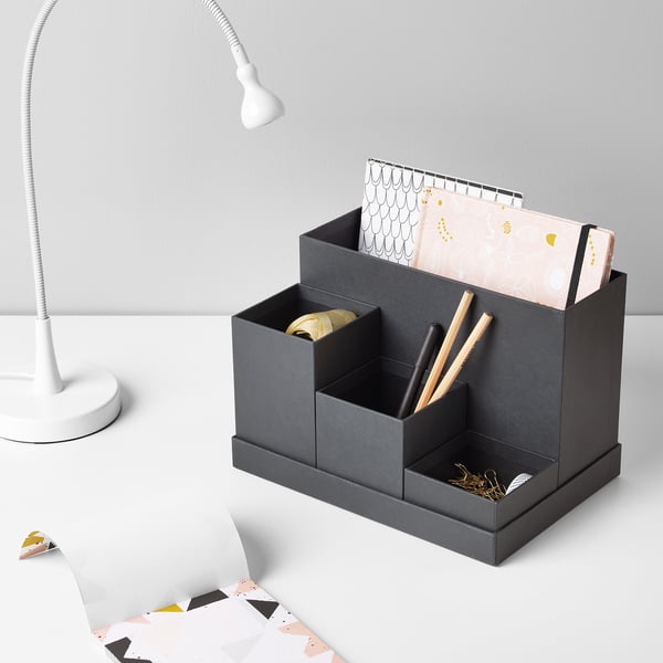 Tjena Organizer Na Biurko Czarny 18x17 Cm Dodaj Do Koszyka Ikea