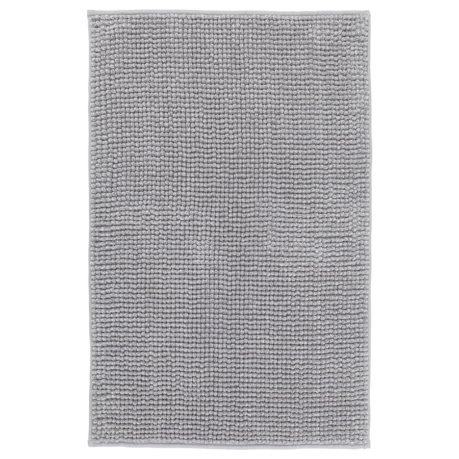 TOFTBO vannasistabas paklājs, pelēkbalta/melanža, 50x80 cm