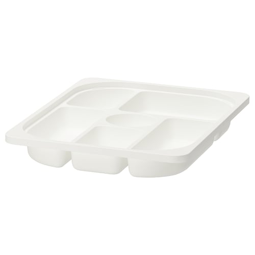 TROFAST Таця з перегородками - білий 42x30x5 см