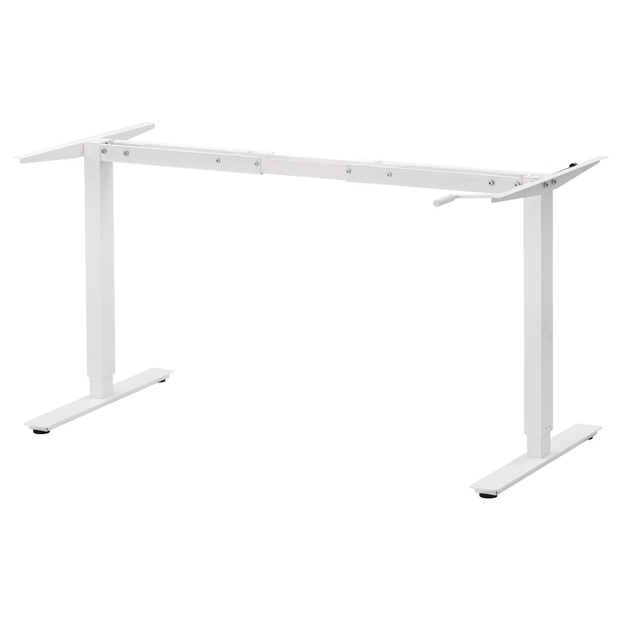 TROTTEN, apakšrāmis regul. galda virsmai 120/160 cm baltā krāsā