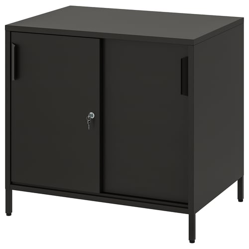 TROTTEN Шафка з розсувними дверима - антрацит 80x55x75 см
