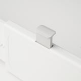 Mały biały plastikowy klips do organizera do szuflady, wysokiej jakości design, zapewnia uporządkowane przechowywanie.