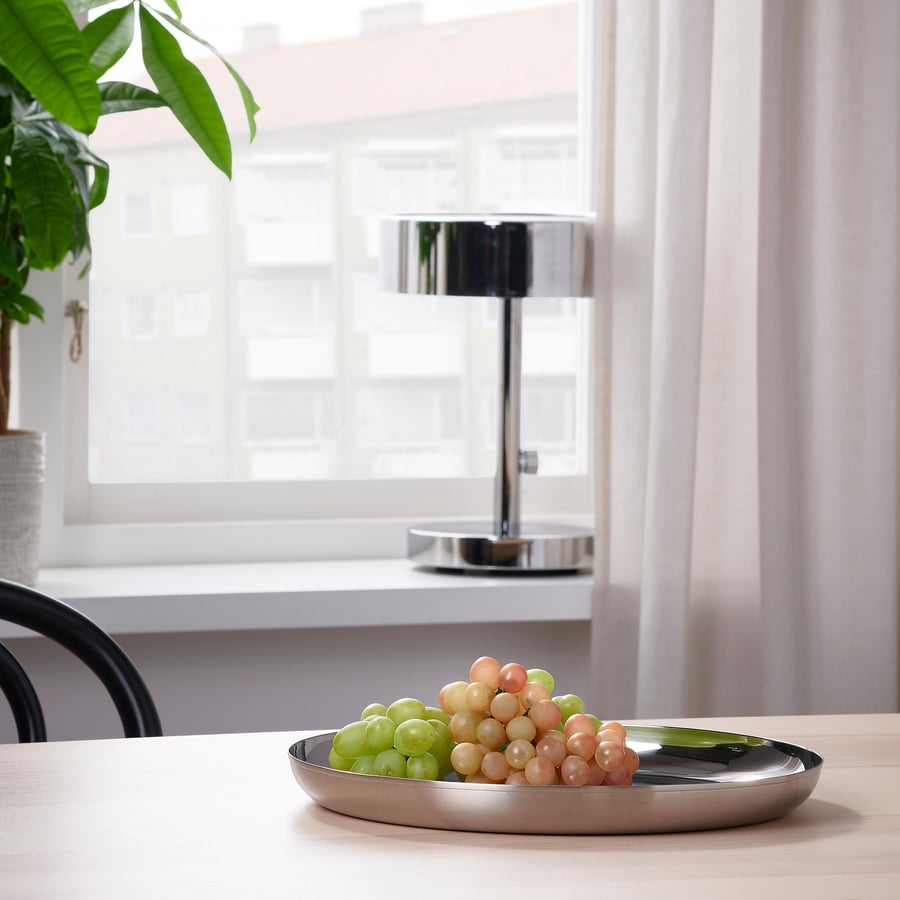 TUVHÄTTA servēšanas šķīvis, nerūsējošais tērauds, 32 cm