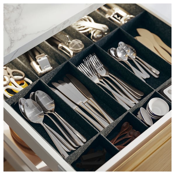 UPPDATERA Regulowany organizer do szuflady, szary, 60 cm