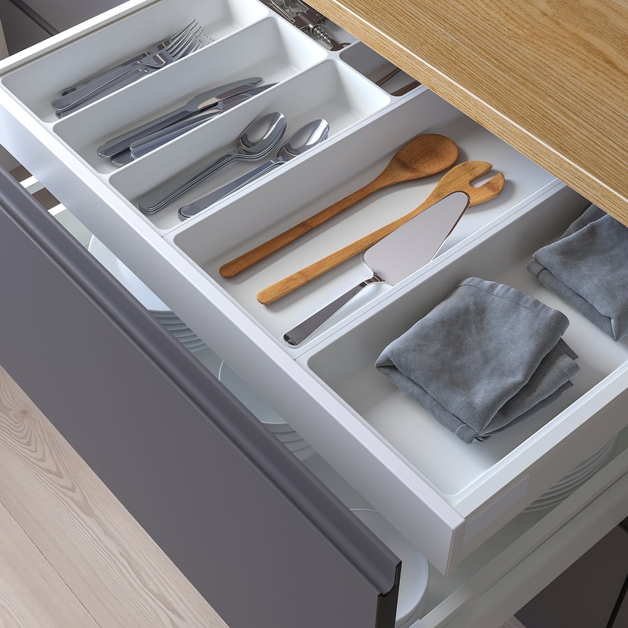 UPPDATERA galda piederumu organizators/-i, baltā krāsā, 72x50 cm