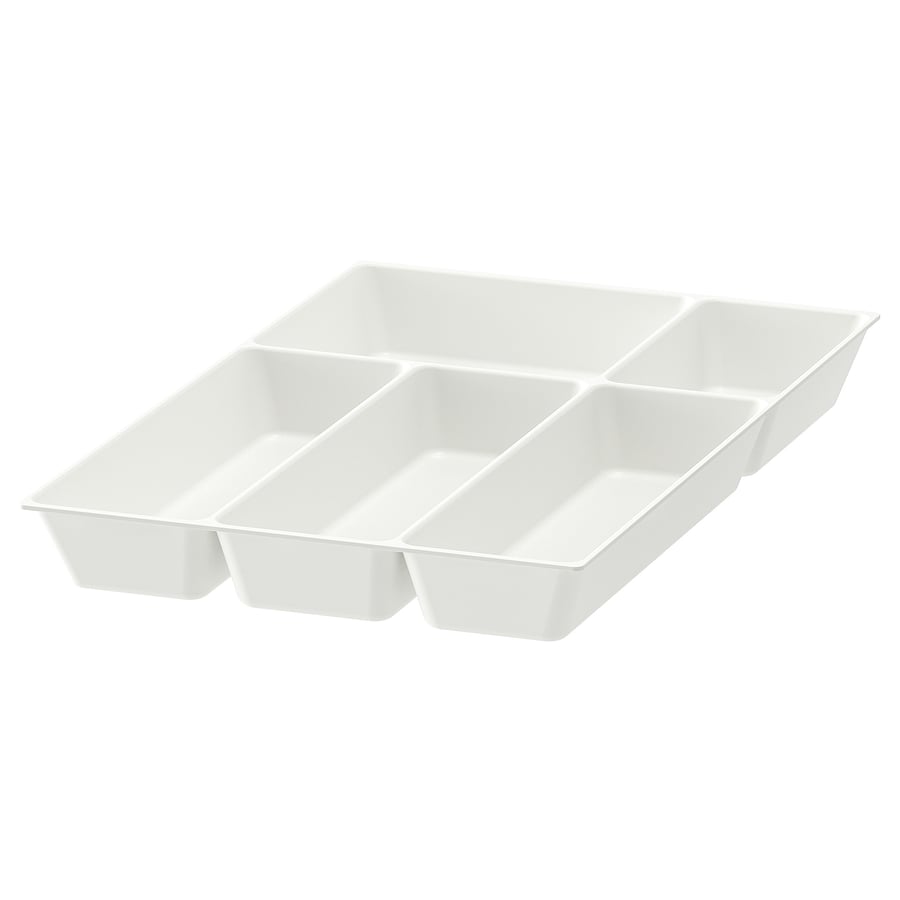 UPPDATERA, galda piederumu organizators 31.6x49.5x5 cm baltā krāsā