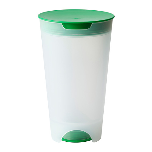 UPPFYLLD - suszarka do sałatek, 1.4 l, jaskrawozielony/przezroczysty