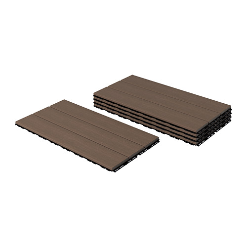 UTLÄNGAN - płyta podłogowa, ogrodowa, 0.90 m², brązowy
