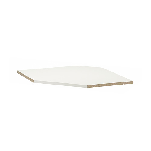 UTRUSTA - półka do szafki ścien naroż, 68 cm, biały