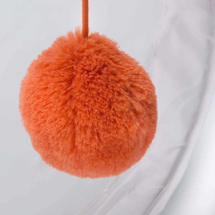 UTSÅDD rotaļu tunelis kaķim, baltā krāsā/oranžā krāsā