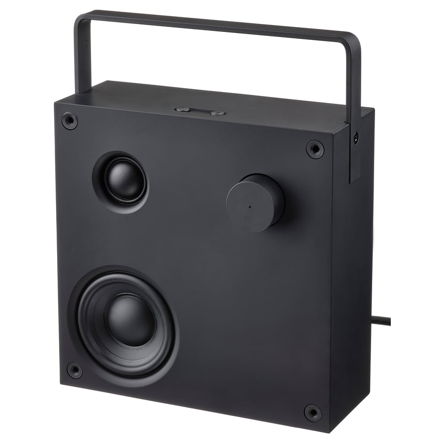 VAPPEBY Bluetooth-kõlar, must/3. gen, 20x20 cm