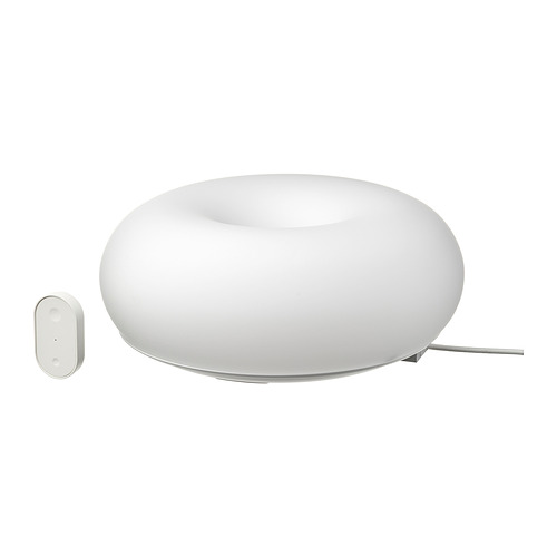 VARMBLIXT - lampa LED stołowa/ścienna, 30 cm, można przyciemniać smart/białe szkło kolorowe i białe spektrum