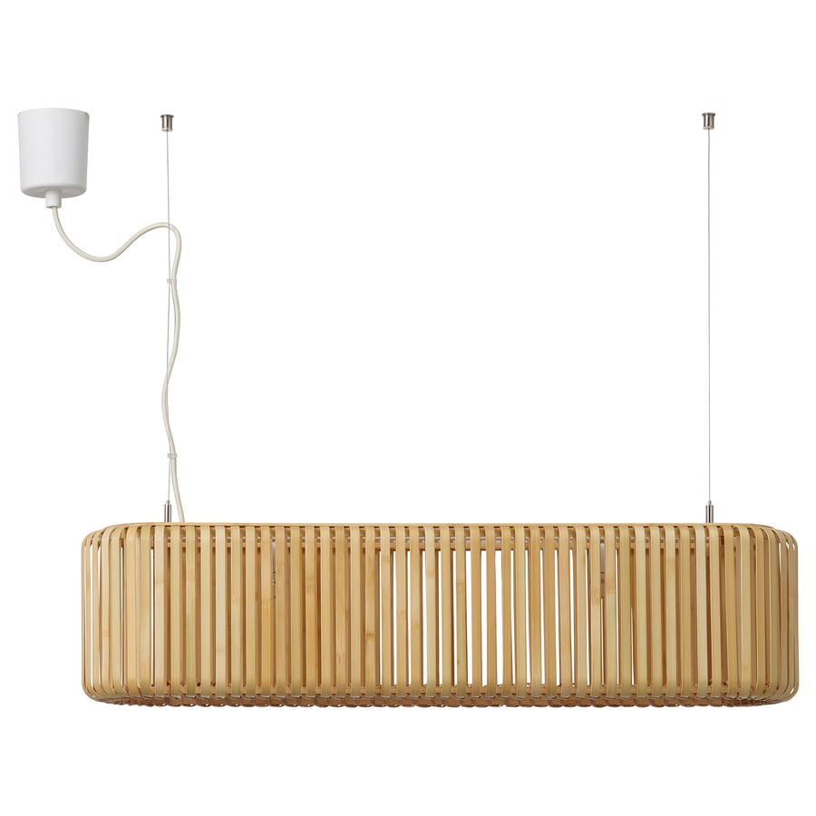 VARPTROSS laelamp, bambus, 79 cm