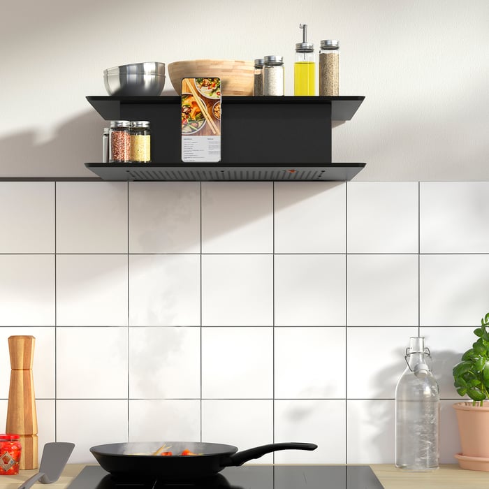 VIGGBO Настінна витяжка, IKEA 300 чорний 52 см, фото 5