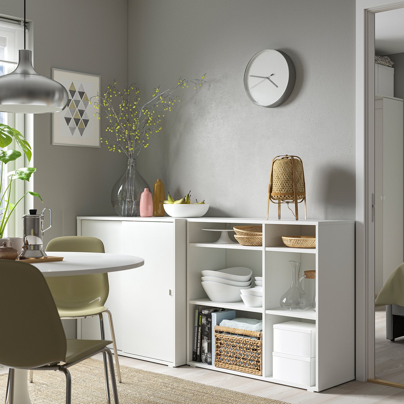 Стелаж IKEA VIHALS, білий, 190 × 47 × 90 см — фото 4