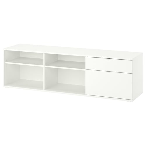 VIHALS Тумба під ТБ - білий 176x37x50 см