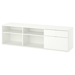 VIHALS Тумба під ТБ - білий 176x37x50 см