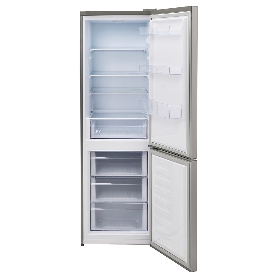 VINDÅS külmik/sügavkülmik, IKEA 300 eraldiseisev/terasest, 223/120 l