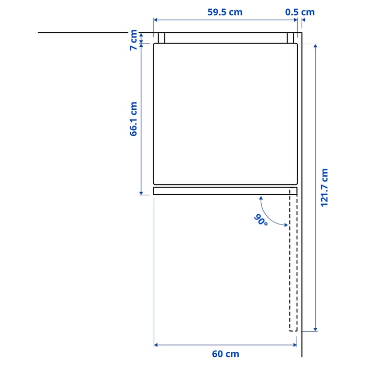 VINDÅS Lodówka/zamrażarka, IKEA 300 wolnostojące/stalowy, 223/120 l