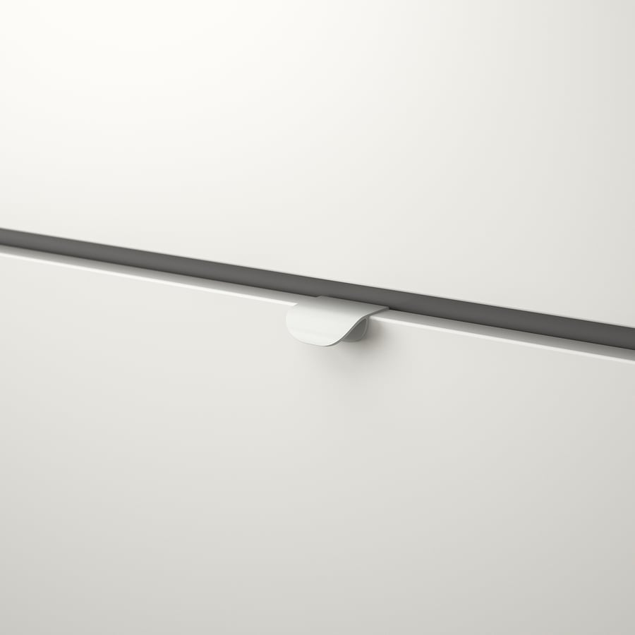 VISTHUS  skapis, 122x59x216 cm, pelēkā krāsā/baltā krāsā  