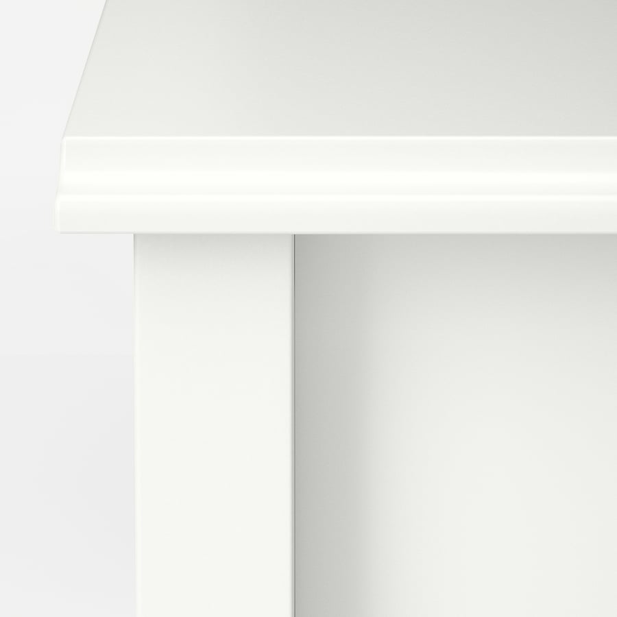 VITTERYD regulējams kafijas galdiņš, baltā krāsā, 97 cm