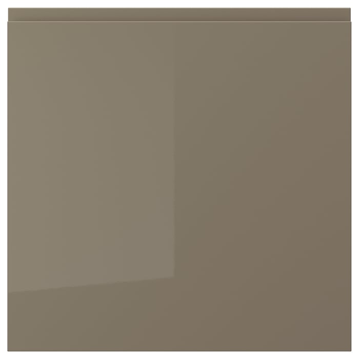 VOXTORP Двері, глянець темно-сіро-коричневий, 60x60 см