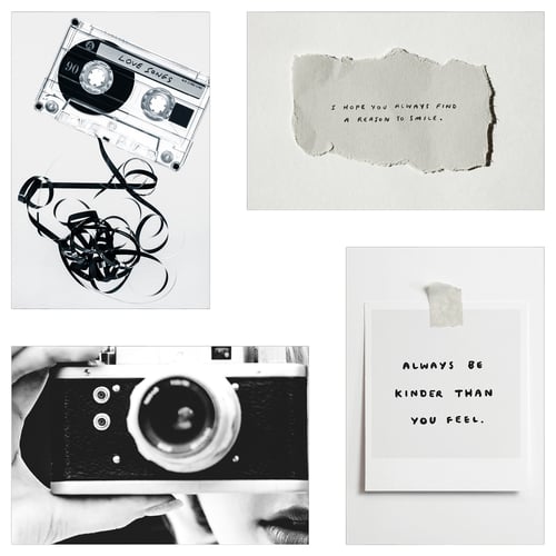 YLLEVAD Pocztowka artystyczna, powod do usmiechu, 10x15 cm