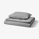 ÄNGSLILJA Duvet cover and pillowcase, grey, 150x200/50x60 cm