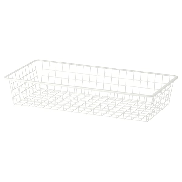 ALTARLIDEN Wire basket, white, 80x42 cm