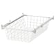 ALTARLIDEN Wire basket with pull-out rail, white, 40x62 cm
