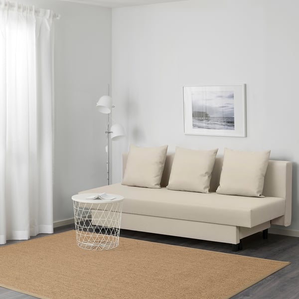 ASARUM 3seat sofabed beige IKEA