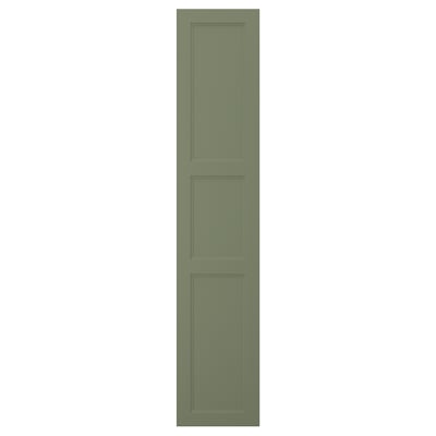 AXSTAD door, green, rectangular, paneled, fiberboard with foam and plastic foil.