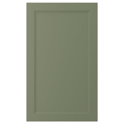 A green AXSTAD cabinet door with a panel design.