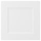 A white, square-shaped kitchen cabinet door with a matte finish and a recessed panel design, part of the AXSTAD series.