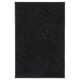 BACKMÅRA black rectangular rug, soft, fluffy, recycled polyester, latex backing.