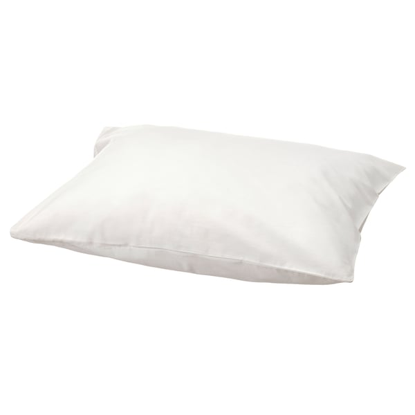 BALSAMPOPPEL white pillow: soft, organic cotton, square shape, simple design.