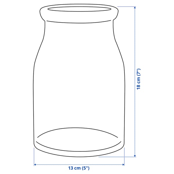 Illustration with measurements for the product: BEGÄRLIG.